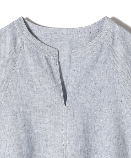 SHIPS（シップス） ワンピース 「接触冷感・手洗い可能」麻混