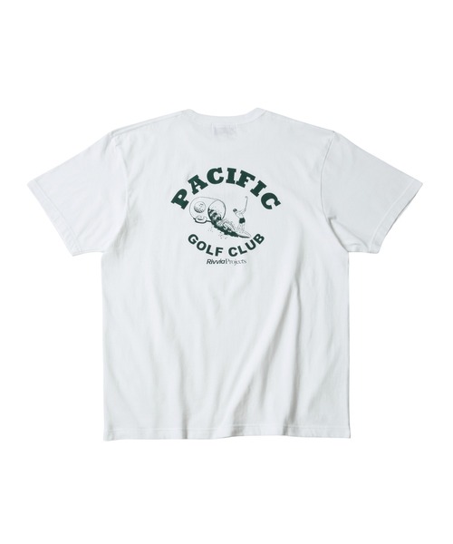【美品】Pacific GOLF CLUB × Rivvia メンズ Mサイズ Pacific GOLF CLUB tシャツ 「Rivvia PROJECTS」Pacific Golf