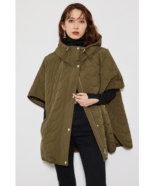 rienda（リエンダ） ポンチョコート FREE ブラック レディース