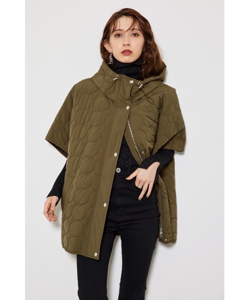 rienda（リエンダ） ポンチョコート FREE ブラック レディース