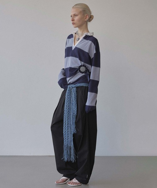 SCULPTOR（スカルプター） ポロシャツ ポロ Rugby Striped Polo Jersey