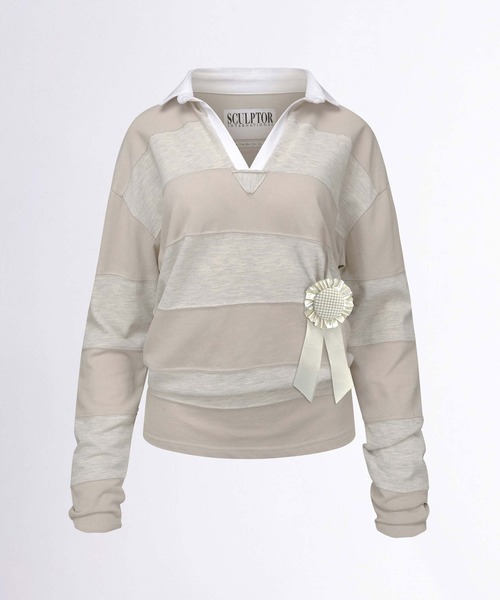 sculptor ポロシャツ SCULPTOR（スカルプター） ポロシャツ ポロ Shirring Tennis Shirt