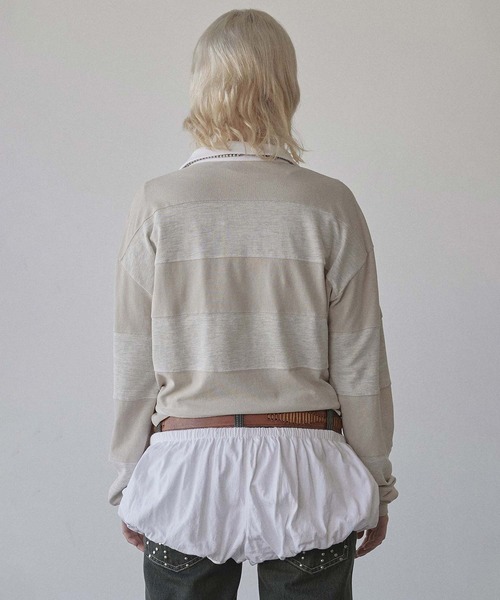 SCULPTOR（スカルプター） ポロシャツ ポロ Rugby Striped Polo Jersey