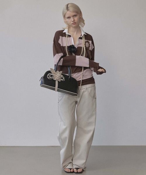 SCULPTOR（スカルプター） ポロシャツ ポロ Rugby Striped Polo Jersey