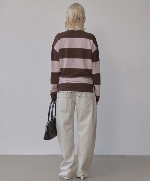 SCULPTOR（スカルプター） ポロシャツ ポロ Rugby Striped Polo Jersey