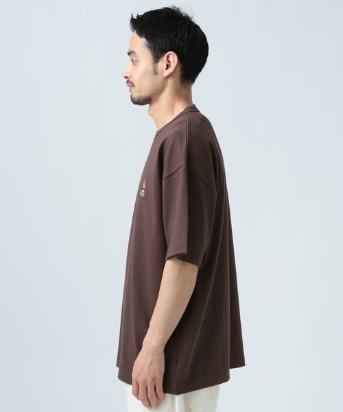 テディベアデザイン Tシャツ Lサイズ ブラウン BAYFLOW（ベイフロー） tシャツ 「TeddyBear/テディベア」天竺半袖T