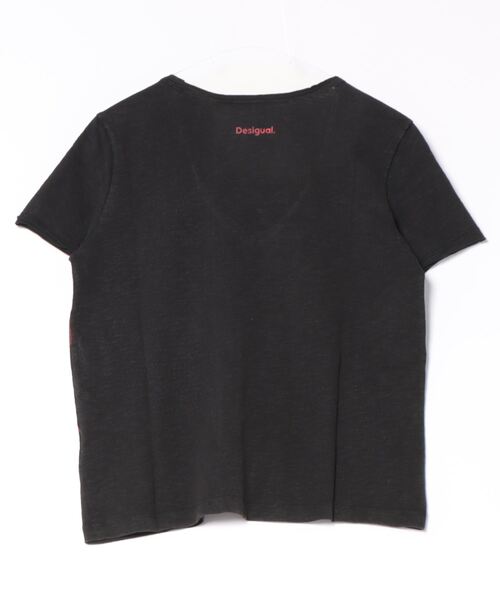 「Desigual」 半袖Tシャツ「ROLLING STONESコラボ」 L ブラック レディース Desigual 「Desigual」 半袖Tシャツ「ROLLING STONESコラボ」 L
