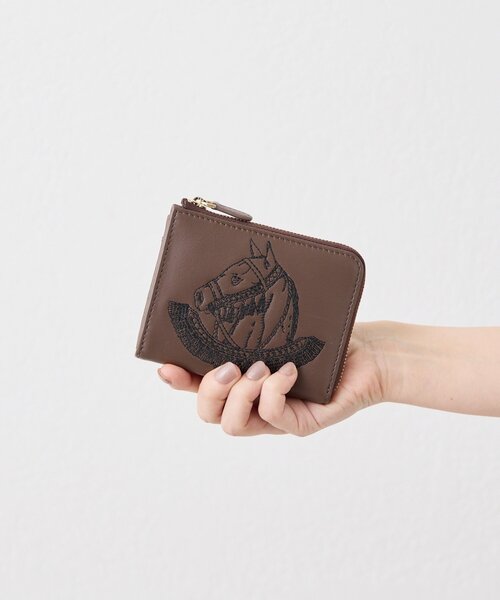 ear PAPILLONNER（イア パピヨネ） 財布 sampo×ear 本革アニマル