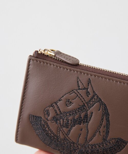 ear PAPILLONNER（イア パピヨネ） 財布 sampo×ear 本革アニマル