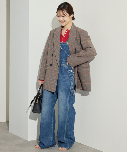SLOBE IENA ジャケット テーラードジャケット チェックビック