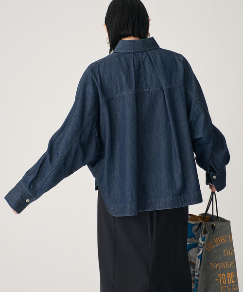 VERMEIL par iena ブラウス シャツ デニムフォルムシャツ