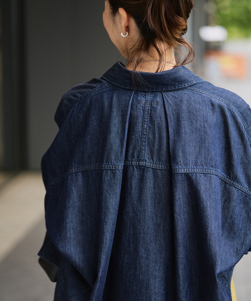 VERMEIL par iena ブラウス シャツ デニムフォルムシャツ
