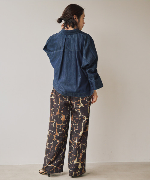 VERMEIL par iena シャツジャケット　デニム VERMEIL par iena ブラウス シャツ デニムフォルムシャツ