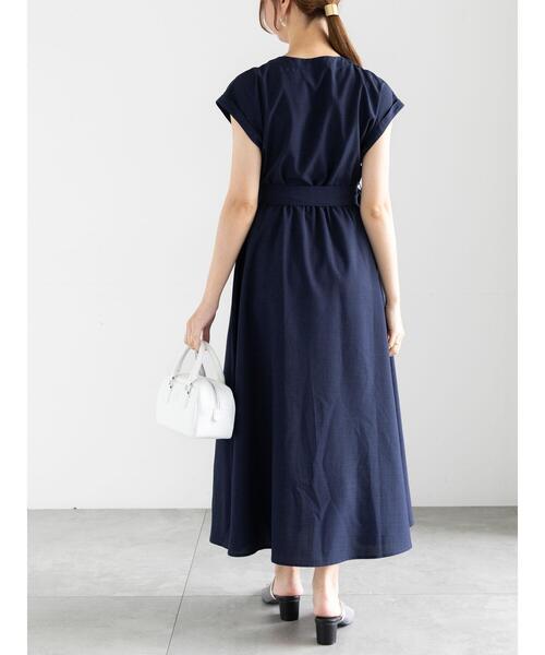 Te chichi（テチチ） ワンピース リネンライクウエストマーク