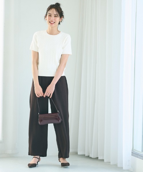 coca ニット セーター ケーブルニットトップス レディース