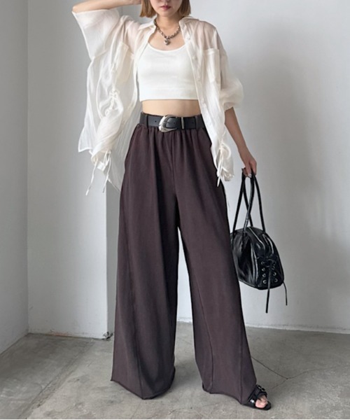 PAGEBOY（ページボーイ） ブラウス シャツ ドロストシャーリングシアー