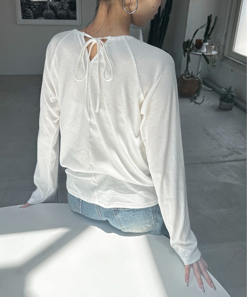 「feepur」 長(zhǎng)袖カットソー MEDIUM オフホワイト レディース