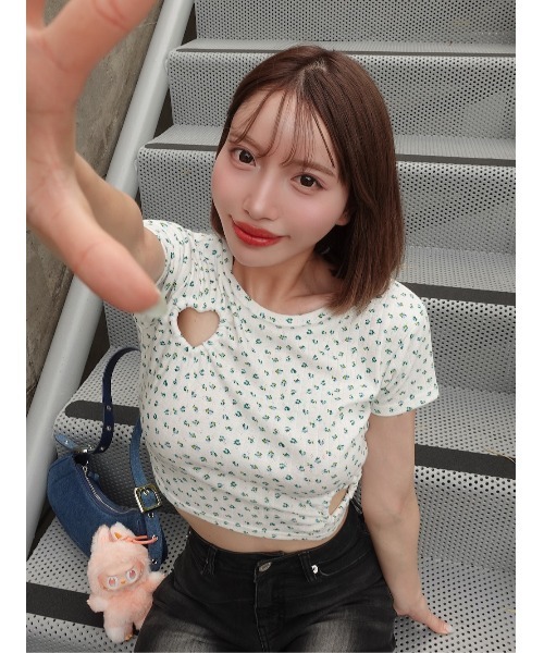 darich ダーリッチ 人気 DベアヴィンテージTシャツ Darich（ダーリッチ） tシャツ ハートオープンフローラルTシャツ