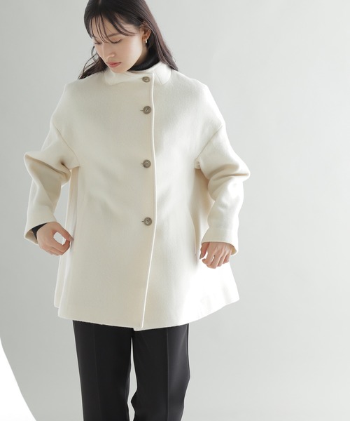 「NATURAL BEAUTY BASIC」 ピーコート SMALL ブラウン レディース_画像6