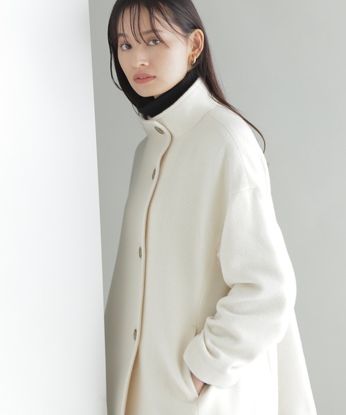 「NATURAL BEAUTY BASIC」 ピーコート SMALL ブラウン レディース_画像7