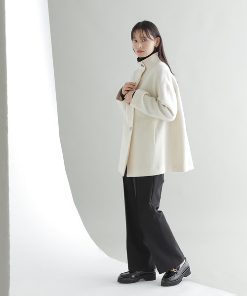 「NATURAL BEAUTY BASIC」 ピーコート SMALL ブラウン レディース_画像8