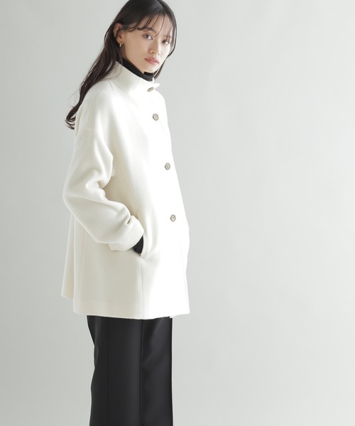 「NATURAL BEAUTY BASIC」 ピーコート SMALL ブラウン レディース_画像9