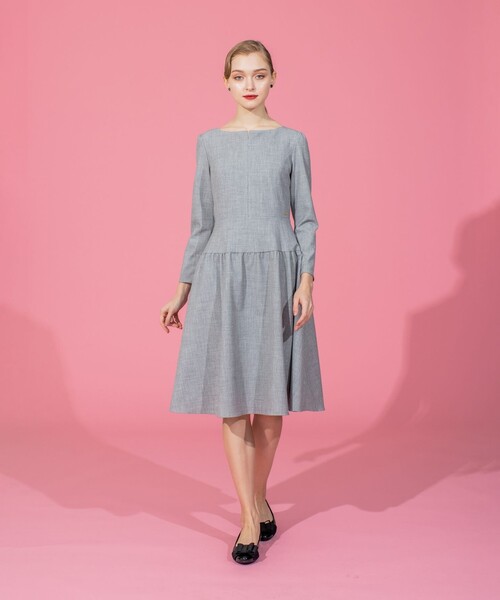 新品未使用 TOCCA トッカ Aライン フレア ワンピース グレー 0号 新品未使用 TOCCA トッカ Aライン フレア ワンピース グレー 0号 TOCCA