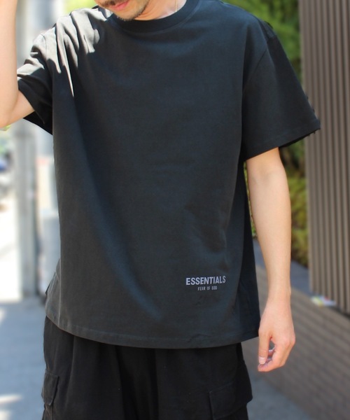 ESSENTIALS エッセンシャルズ バックプリント ロゴ 半袖T 黒 XL FOG ESSENTIALS tシャツ / エッセンシャルズ LOGO TEE ロゴ T