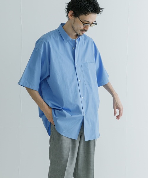URBAN RESEARCH THOMAS MASON 半袖シャツ 人気のTHOMAS MASONシリーズ 老舗シャツ生地ブランドを使った2