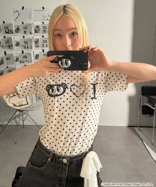 ☆ ☺︎ さま　専用　☆ Heart Tattoo モノトーンナカムラくん フェイススマホグリップ