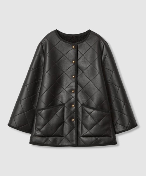 ANAYI（アナイ） トレンチコート コート フェイクムートンキルティング