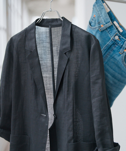 「Spick & Span」 テーラードジャケット 38 ブラック レディース_画像2