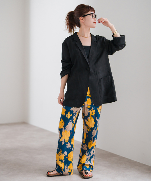 「Spick & Span」 テーラードジャケット 38 ブラック レディース_画像3