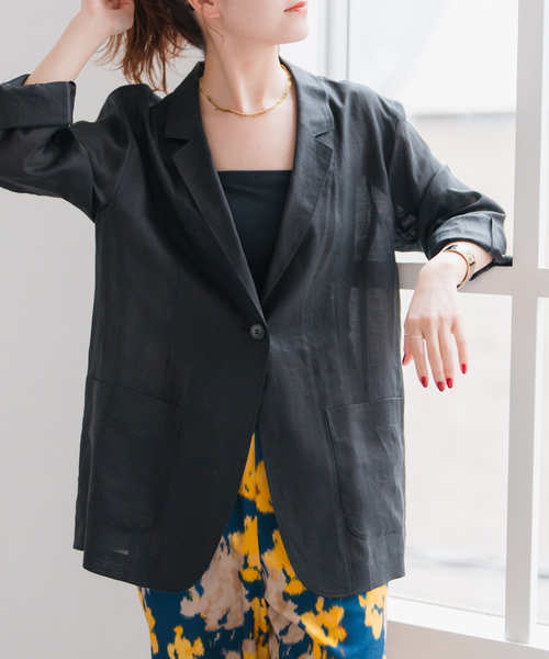 「Spick & Span」 テーラードジャケット 38 ブラック レディース_画像7