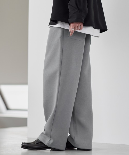 【LT.GRAY】<ASTRAET>ツイル ソクショウ イージーワイドパンツ UNISEX ASTRAET＞ツイル ソクショウ イージーワイドパンツ UNISEX