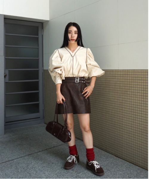 スカート ameri SYNTHETIC LEATHER MINI SKIRT Ameri（アメリ） スカート SYNTHETIC LEATHER MINI SKIRT : ZOZOTOWN