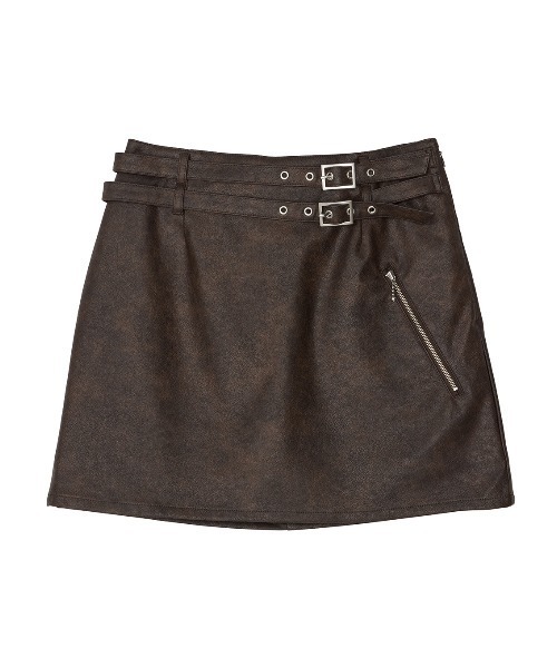 Ameri（アメリ） スカート SYNTHETIC LEATHER MINI SKIRT : ZOZOTOWN