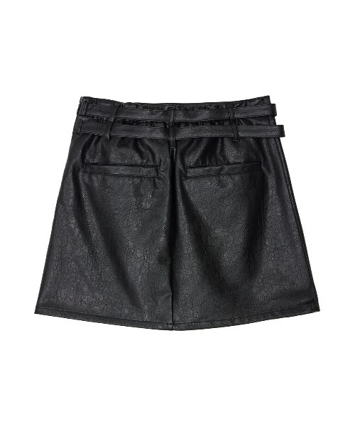 Ameri（アメリ） スカート SYNTHETIC LEATHER MINI SKIRT : ZOZOTOWN
