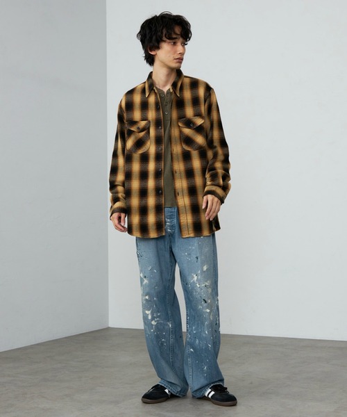 Lee（リー） シャツ NEL WORK SHIRTS/ネルワークシャツ オンブレ