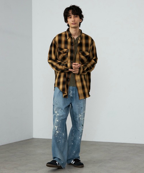Lee（リー） シャツ NEL WORK SHIRTS/ネルワークシャツ オンブレ