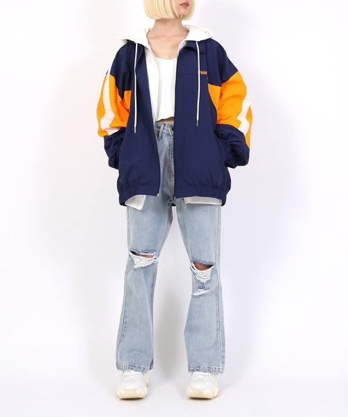 「PUNYUS」 ナイロンブルゾン 2 ブラック レディース_画像3