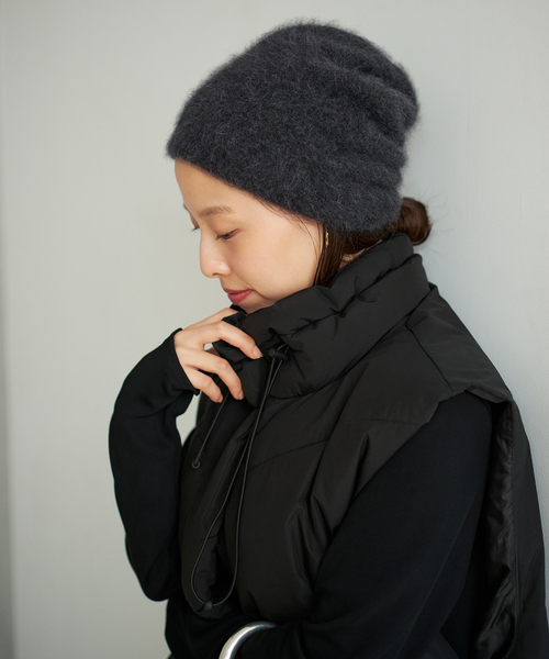 plage（プラージュ） ニット帽 ニットキャップ Light fur ニット