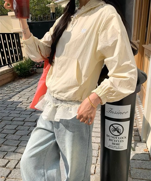 shopnikoniko（ショップにこにこ） パーカー マウンテンパーカー 薄手