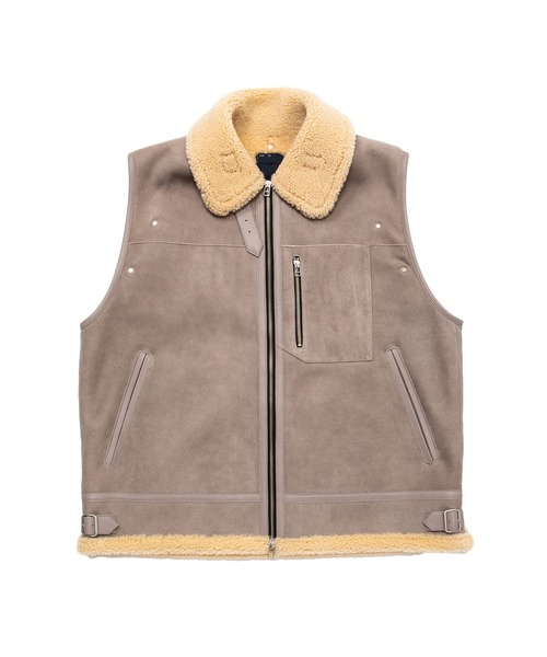 meanswhile（ミーンズワイル） ムートンジャケット ムートンコート