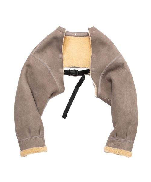 meanswhile（ミーンズワイル） ムートンジャケット ムートンコート