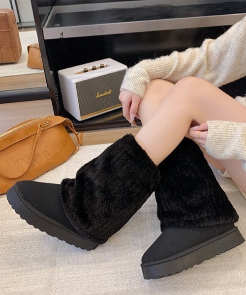 ブーツ 厚底ファーカバームートンブーツ レディース : ZOZOTOWN Yahoo