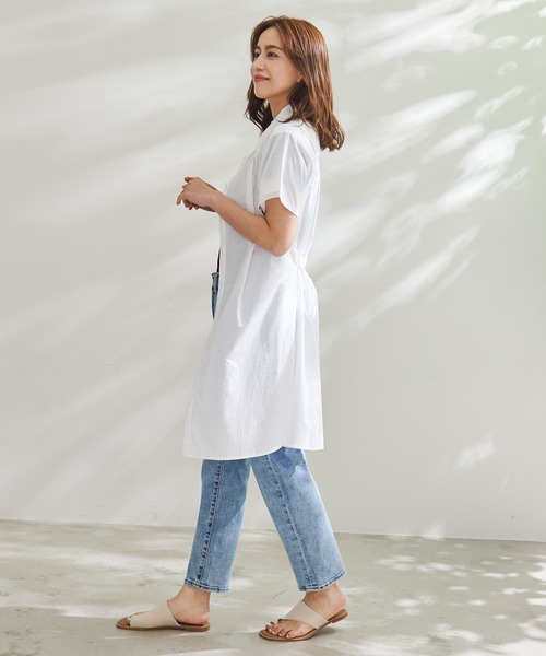 「Arnold Palmer」 シャツワンピース L ブラック レディース_画像8