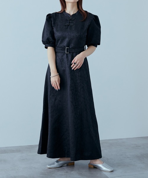 Ellno de Mavie（エルノデメヴィ） 半袖ワンピース FREE ブラック