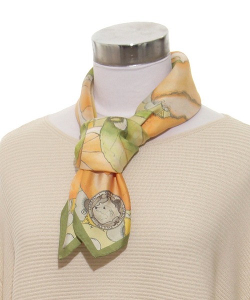 SWASH LONDON スカーフ バンダナ シルクスカーフ ”Citrus” 68*68
