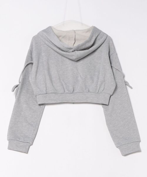 JUNYA WATANABE フレアスリーブ フーディ パーカー グレー S フリルショートジップパーカー｜スナイデルの通販｜&mall（アンド